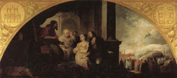 Bartolome Esteban Murillo The Patrician juan and His Wife Reveal His Dream to Pope Liberius Norge oil painting art